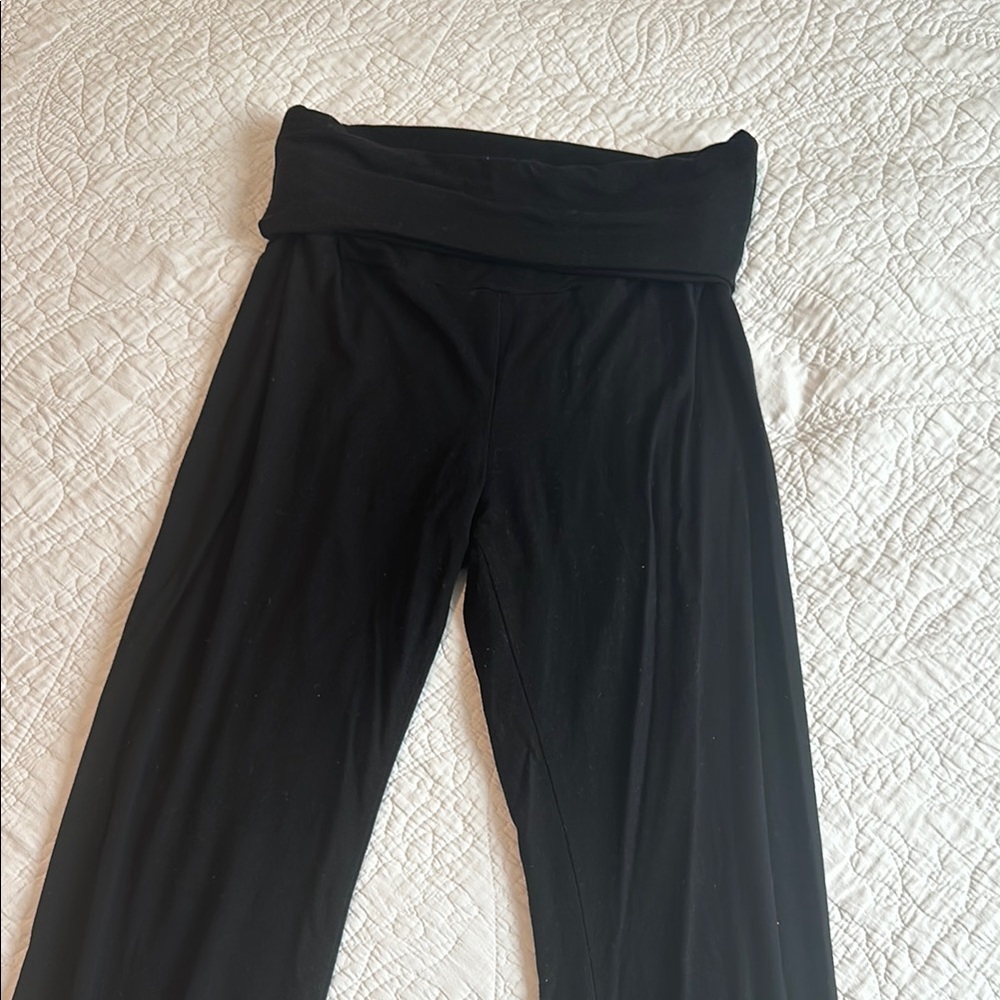 Black Wide-Leg Pants